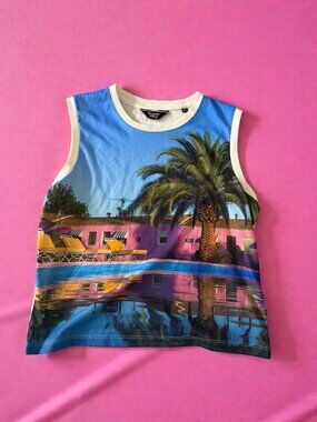 SUPER DRY Malibu Graphic Tank Top Size US 10